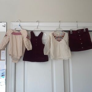 Big Sister / Little Sister matching outfits in 3T and 6-12 months.
